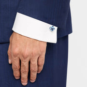 Enamel Knot Sterling Cufflinks