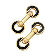 Gold Vermeil Horseshoe Flip Cufflink