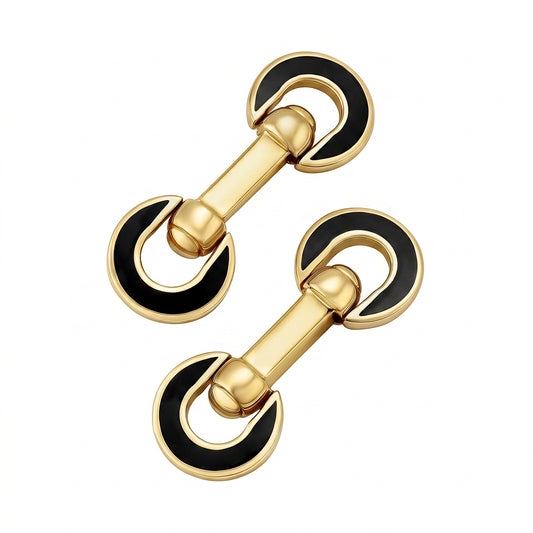 Gold Vermeil Horseshoe Flip Cufflink