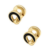 Gold Vermeil Horseshoe Flip Cufflink
