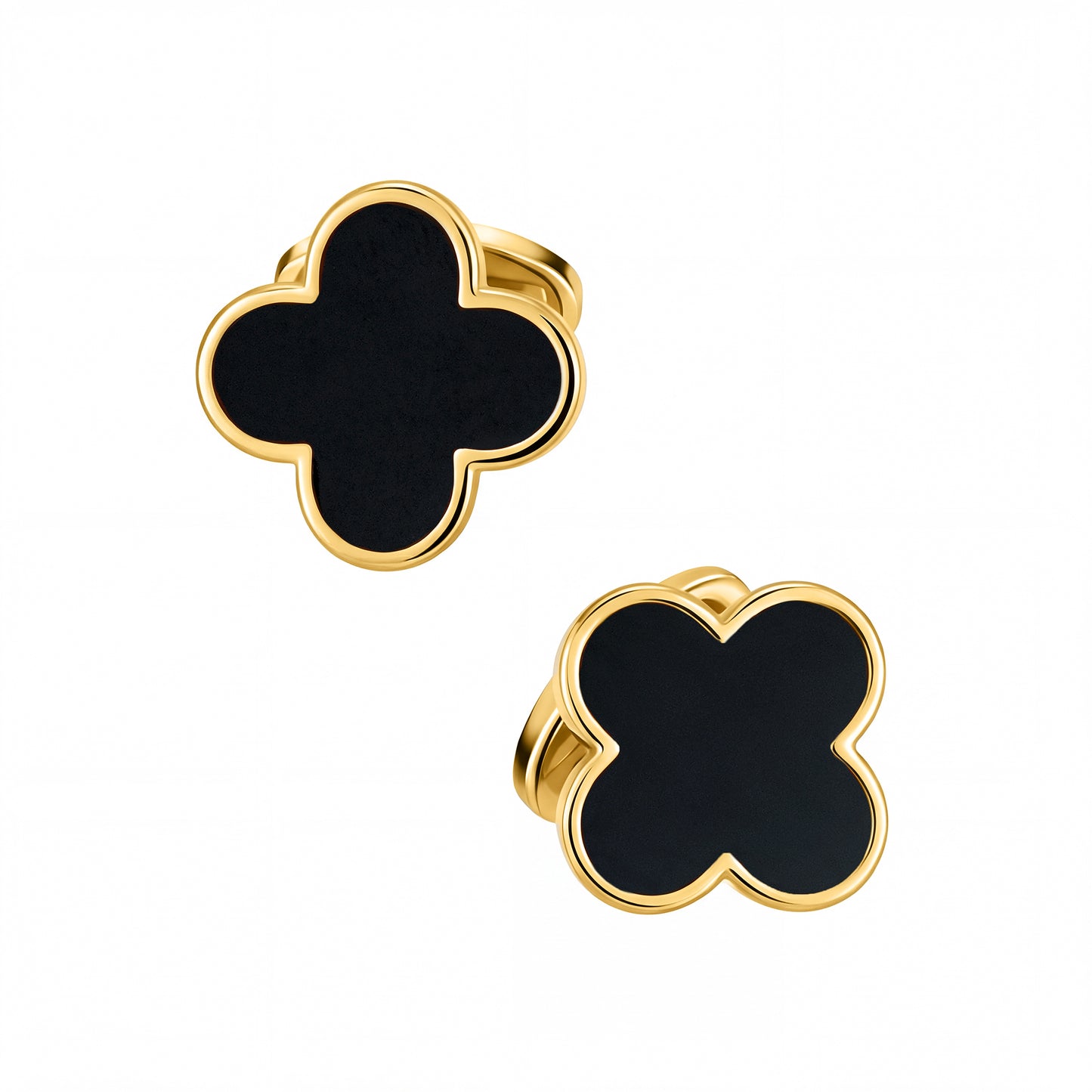 Four Leaf Clover 18K Gold Vermeil Sterling Cufflinks
