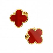 Four Leaf Clover 18K Gold Vermeil Sterling Cufflinks