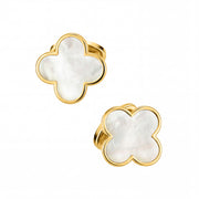 Four Leaf Clover 18K Gold Vermeil Sterling Cufflinks
