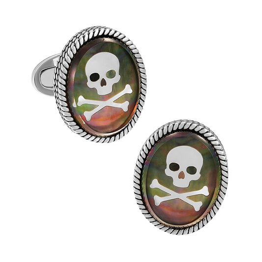 Skull Cameo Sterling Cufflinks