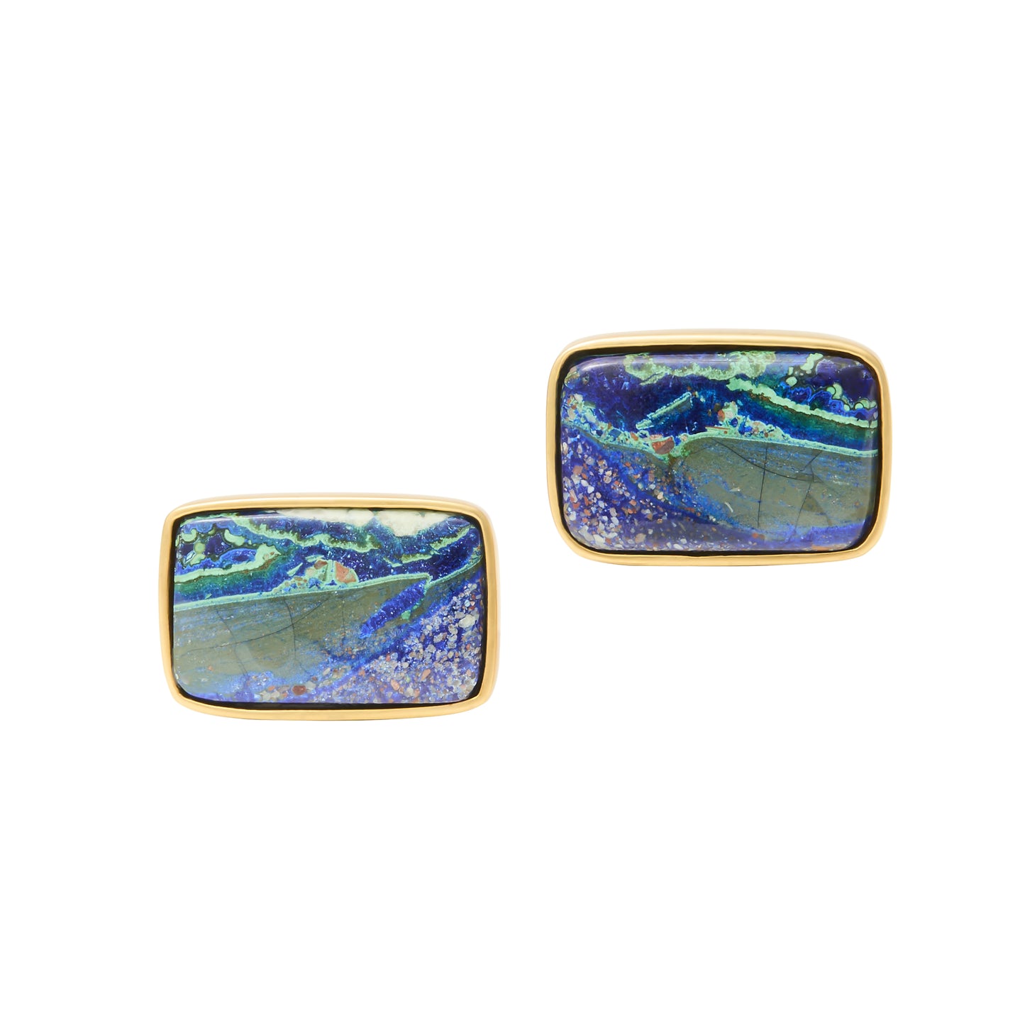 Deep Blue Azurite Chatoyant Malachite