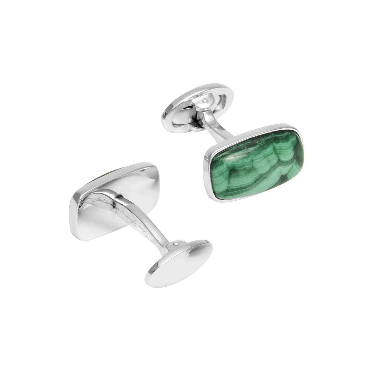 Malachite Sterling Silver Cufflinks