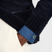 Faceted Emerald Sterling Cufflinks