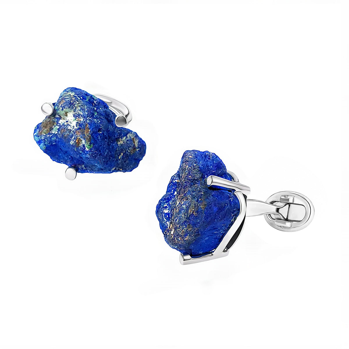 Azurite Rock Sterling Cufflinks