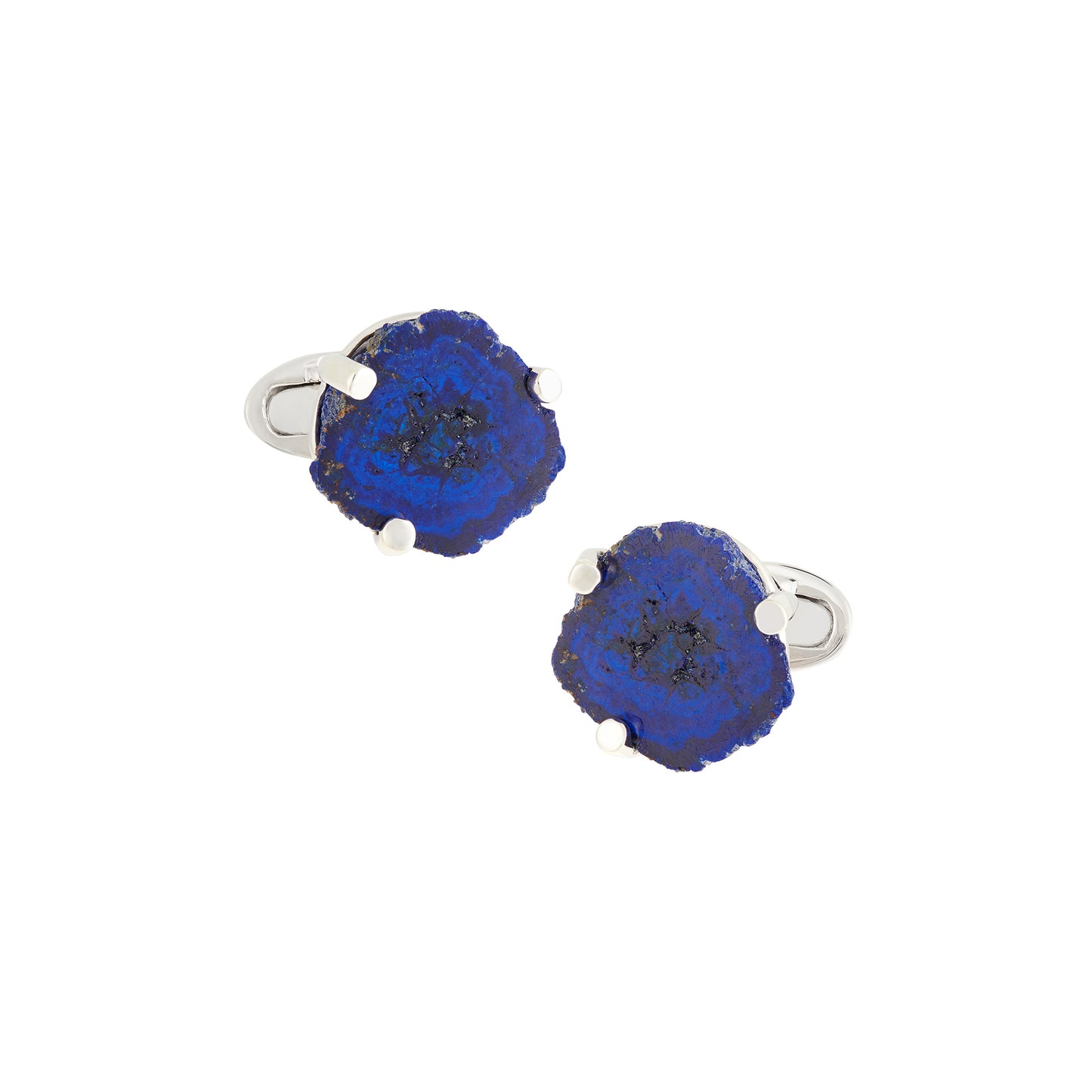 Druzy Crystals Sterling Cufflinks and Tuxedo Studs