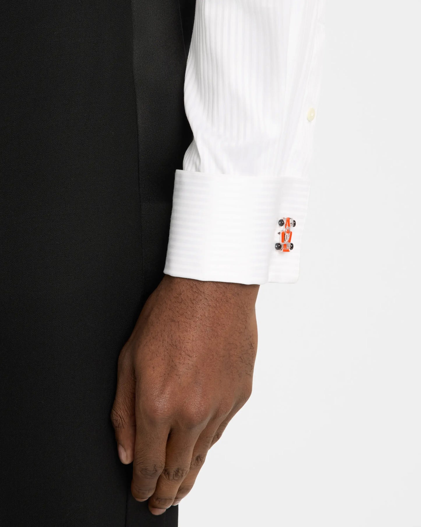Turbo Race Car Sterling Cufflinks