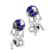 Atlas Carrying the World Sterling Cufflinks
