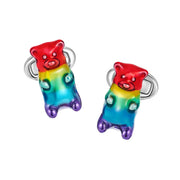 Gummy Bear Rainbow Sterling Cufflinks