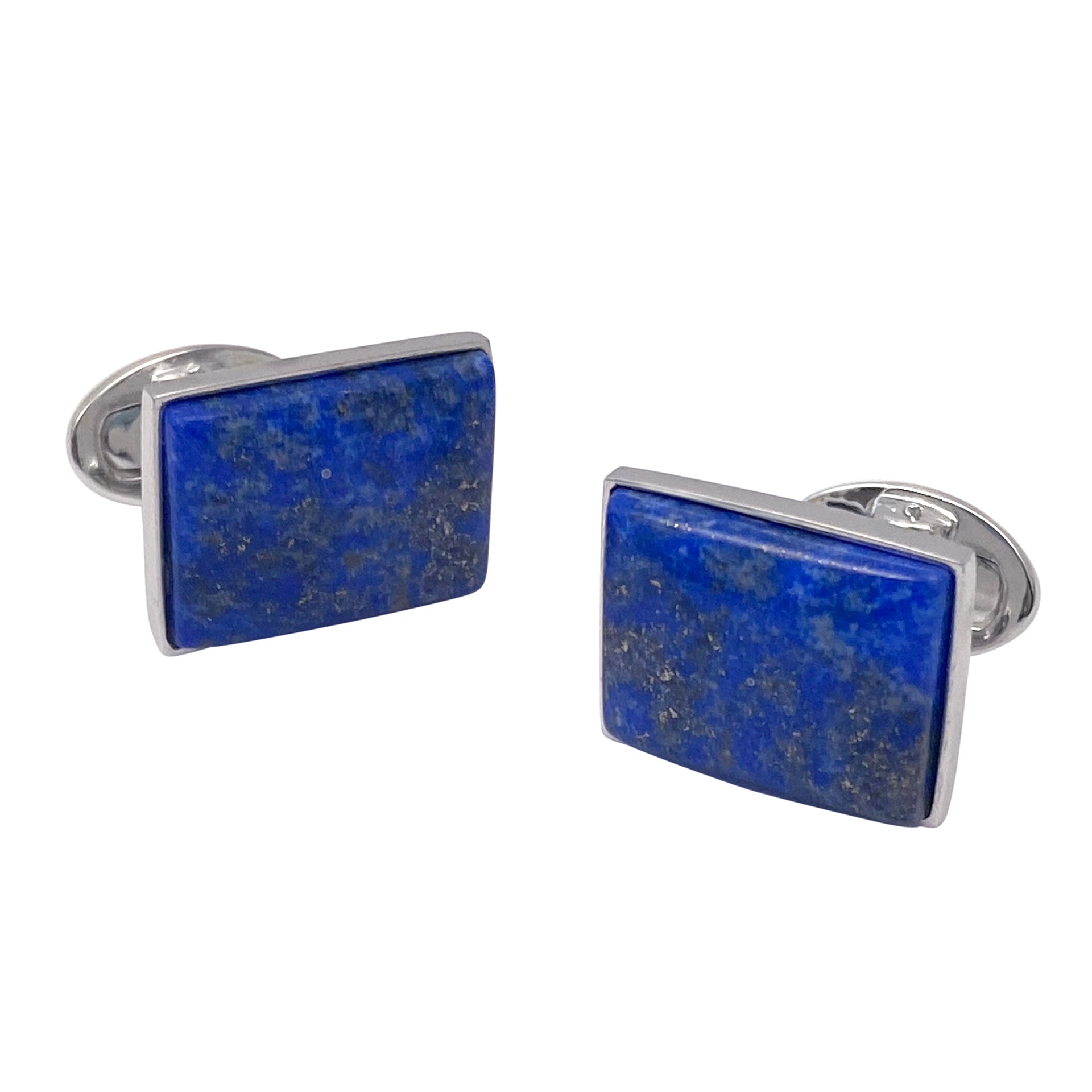 Sterling Silver Lapis Rectangle Cufflinks – Jan Leslie