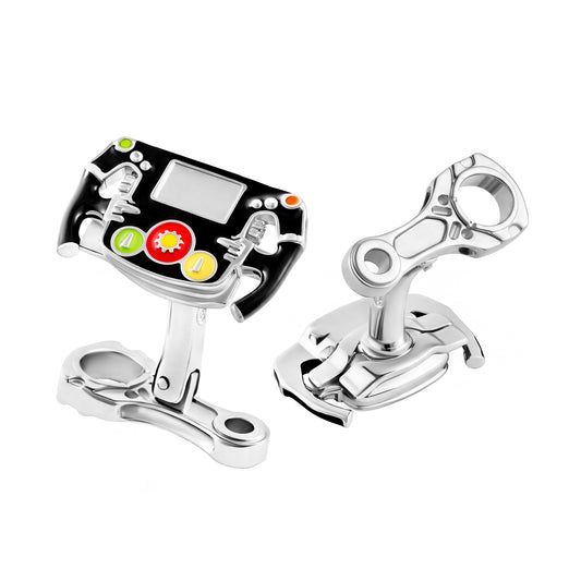 Grand Racing tech Sterling Steering Wheel Cufflinks
