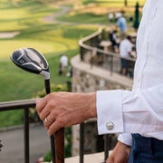 Golf Ball and Tee Sterling Cufflinks