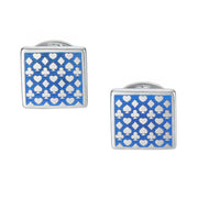 Poker Suite Enamel Sterling Cufflinks