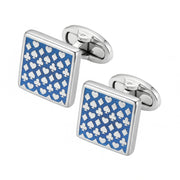 Poker Suite Enamel Sterling Cufflinks