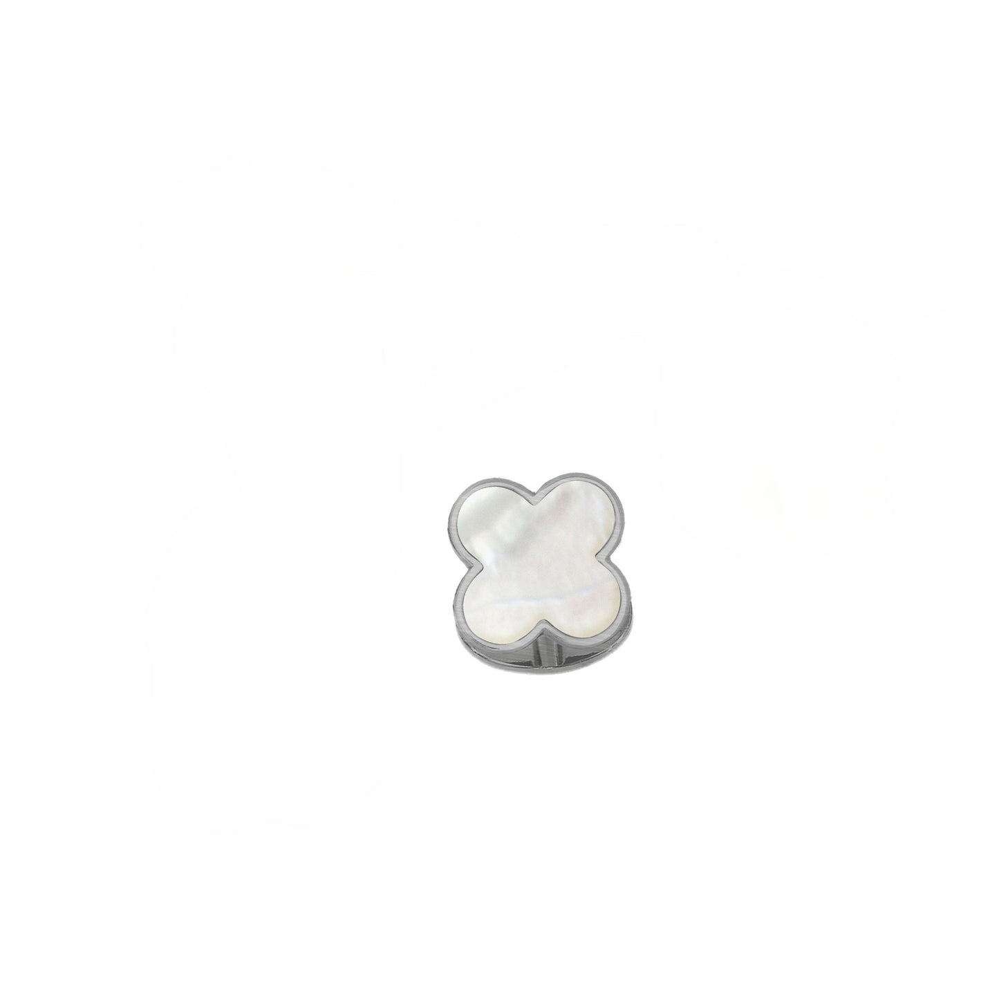 Four Leaf Clover Sterling Tuxedo INDIVIDUAL Stud