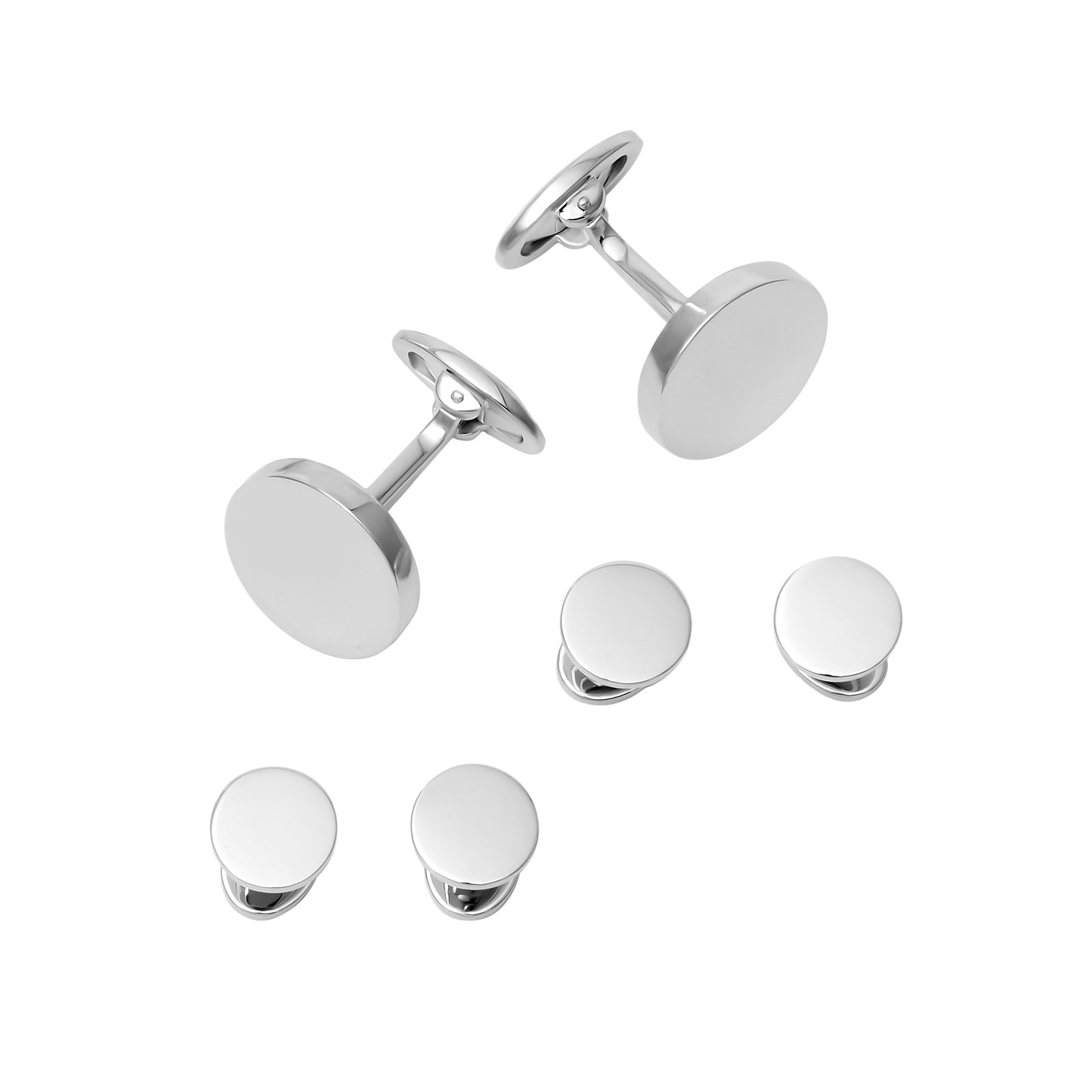 Classic Round Sterling Tuxedo Set