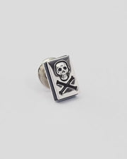 Skull and Crossbones Sterling Lapel Pin