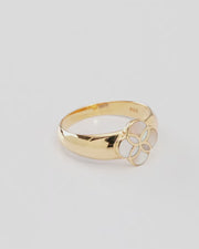 Petal Tapered Gold Vermeil Sterling Ring