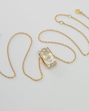 Petal Evening Gold Vermeil Sterling Pendant Necklace