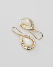 Dash Gemstone Gold Vermeil Sterling Teardrop Earrings