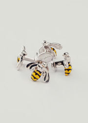 Bee Sterling Tuxedo Studs