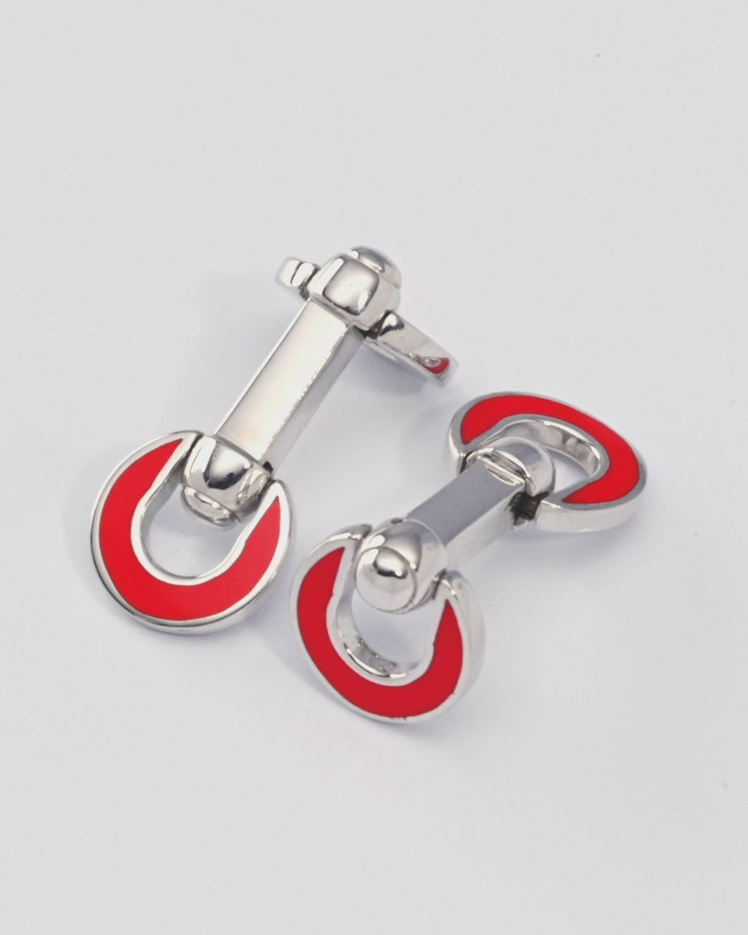 Horseshoe Flip Sterling Orange Cufflinks – Jan Leslie
