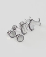 Octagon Antique Sterling Cufflinks & Studs