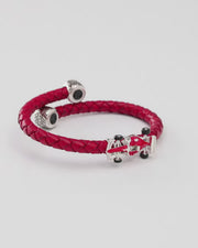 Race Car Leather Bracelet Spring Fit