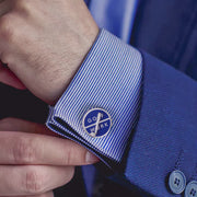 GOLF OR WORK? Spinner Sterling Silver Cufflinks