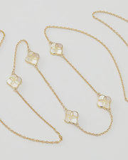 Petal 5 Station Gold Vermeil Sterling Necklace