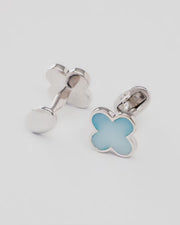 Four Leaf Clover Sterling Silver Cufflinks