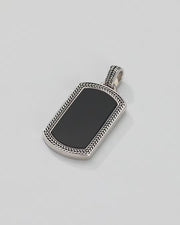 Gemstone Plaque Sterling Pendant & Necklace