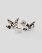 Peace Dove Pearl Sterling Cufflinks