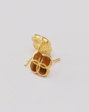 Petal Gold Vermeil Sterling Stud Earrings