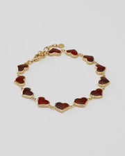 Love x10 Heart Vermeil Bracelet