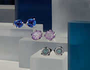 Azurite Druzy Sterling Silver Cufflinks 