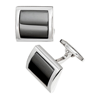 Curved Square Cufflinks - Jan Leslie Cufflinks and Accessories