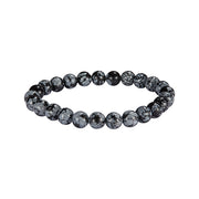 6mm Semiprecious Gemstone Beaded Elastic Bracelet - Jan Leslie Cufflinks and Accessories