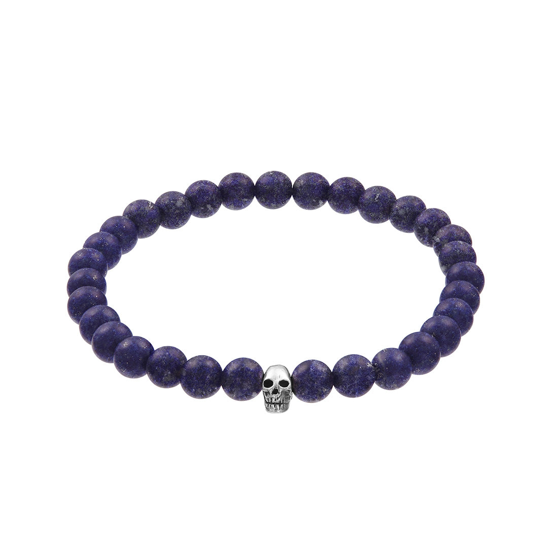 JAN LESLIE GEMSTONE & SKULL BRACELET in lapis I Jan Leslie Cufflinks and Accessories. 