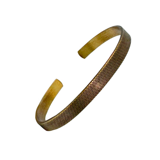 Etched Mesh Pattern Adjustable Sterling Silver Cuff Bracelet I Jan Leslie Cufflinks and Accessories.