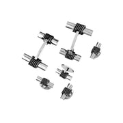 Tube with Rope Detail Sterling Silver Cufflinks & Tuxedo Studs I Jan Leslie Cufflinks and Accessories. 