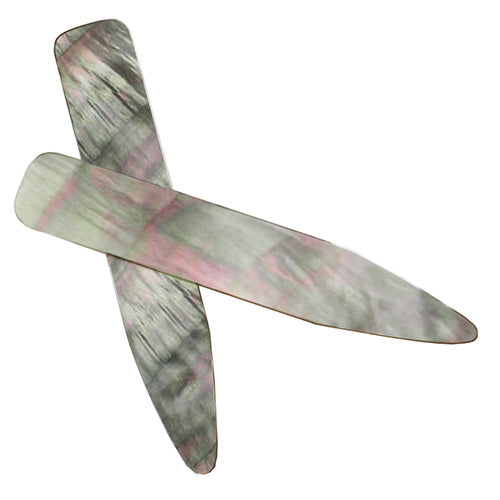 Grey Mother-of-Pearl Collar Stays Collar Stays Jan Leslie Jan Leslie