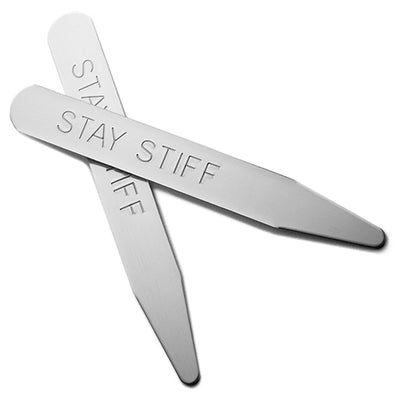 Brass Stay Stiff Collar Stays - Jan Leslie Cufflinks and Accessories