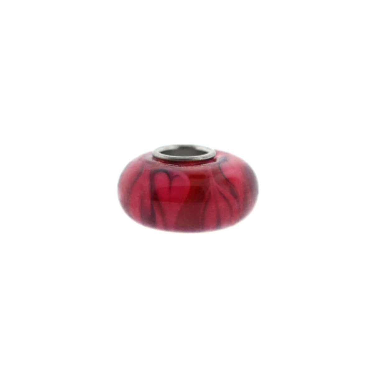 Murano Glass Bead Sterling Silver Cufflinks in Red Motif I Jan Leslie Cufflinks and Accessories. 