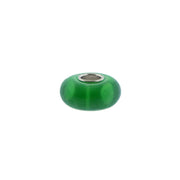 Murano Glass Bead Sterling Silver Cufflinks in Green Motif I Jan Leslie Cufflinks and Accessories. 