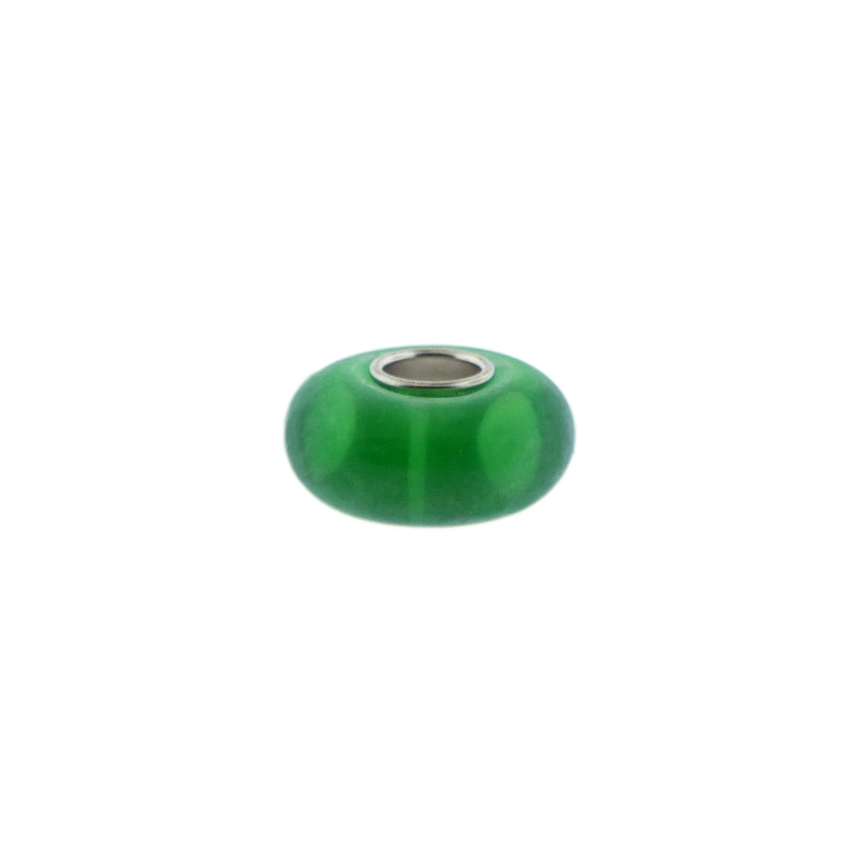 Murano Glass Bead Sterling Silver Cufflinks in Green Motif I Jan Leslie Cufflinks and Accessories. 