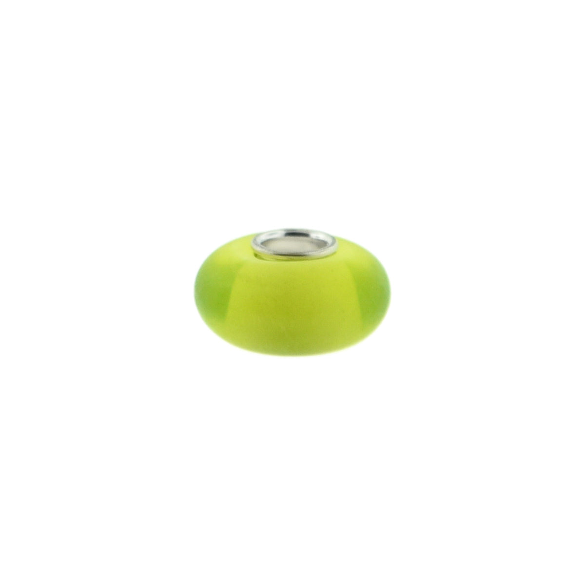 Murano Glass Bead Sterling Silver Cufflinks in Lemon Lime I Jan Leslie Cufflinks and Accessories. 